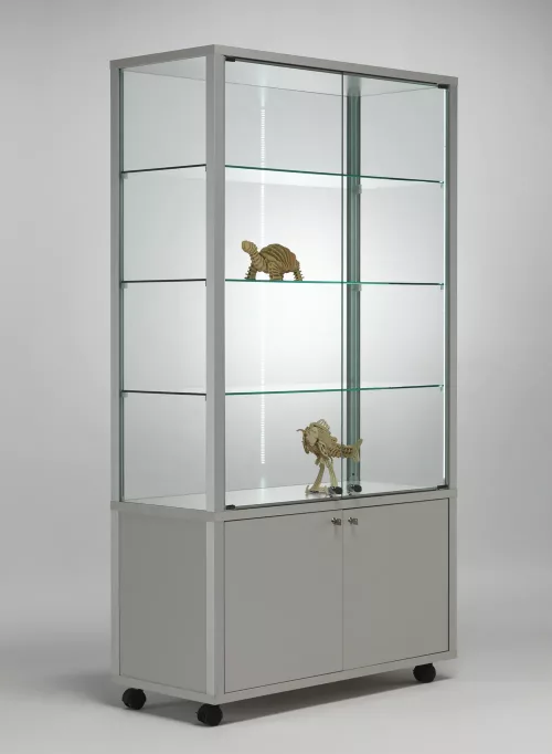 vitrine armoire - liam10043va-silver-silver