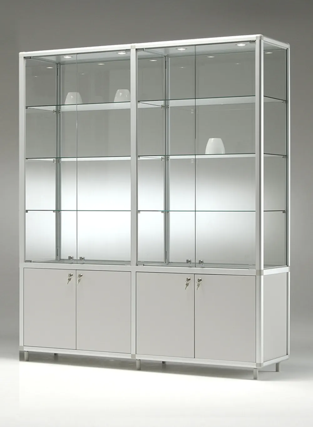 vitrine armoire - bm15542va-silver-silver