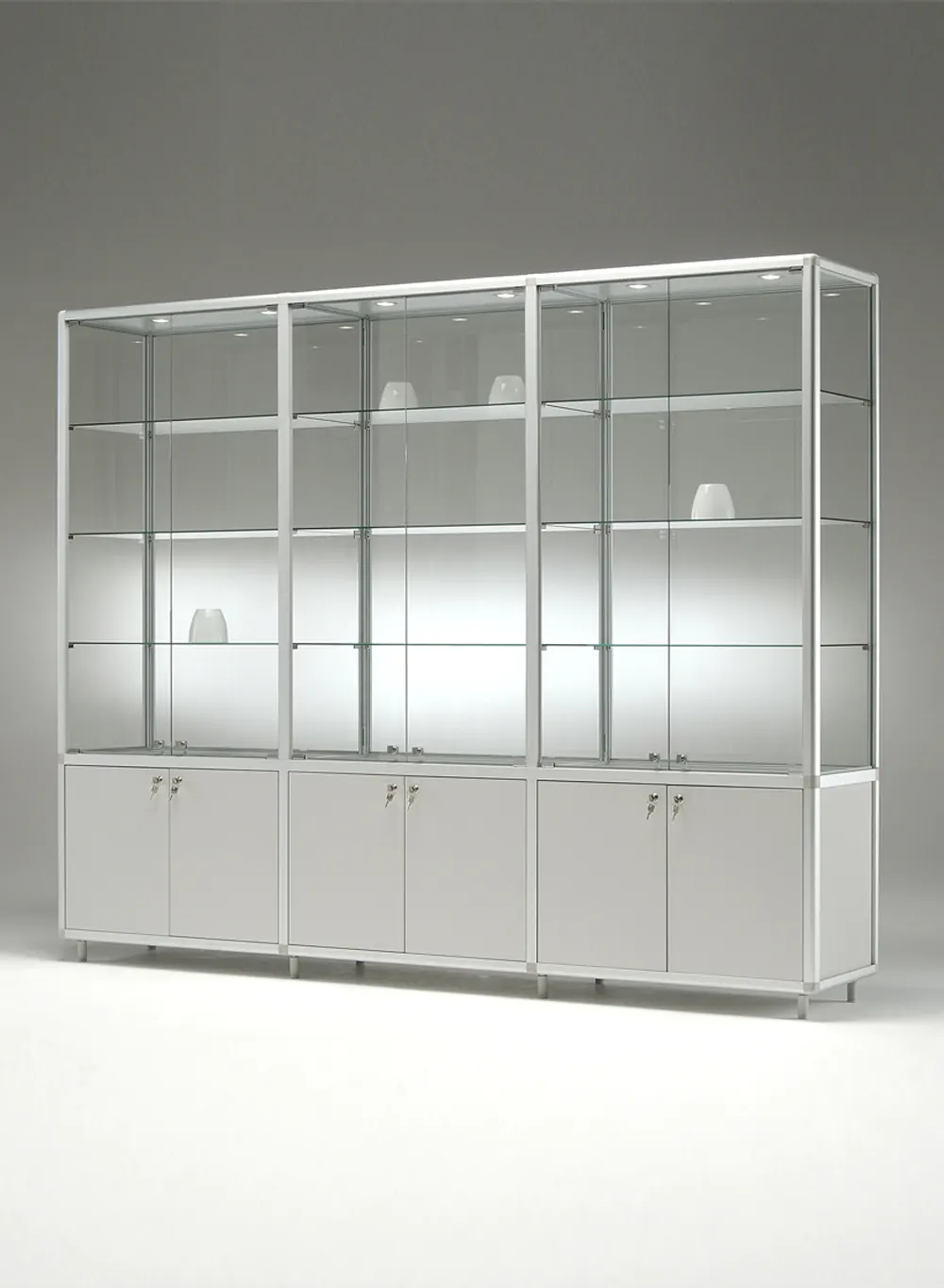 vitrine armoire - bm29142va-silver-silver