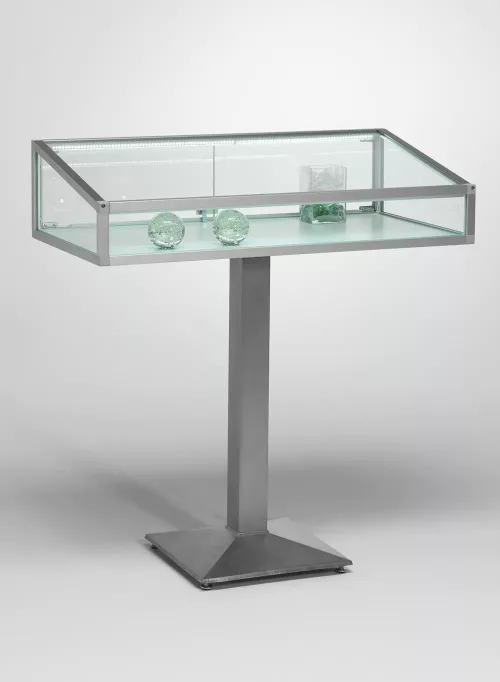 vitrine table - c12tava-silver-silver