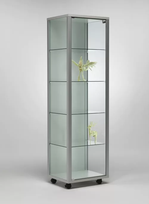 vitrine colonne - lia5343va-silver-silver