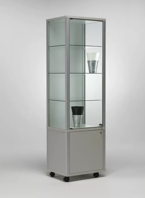 vitrine colonne - liam5353va-silver-silver
