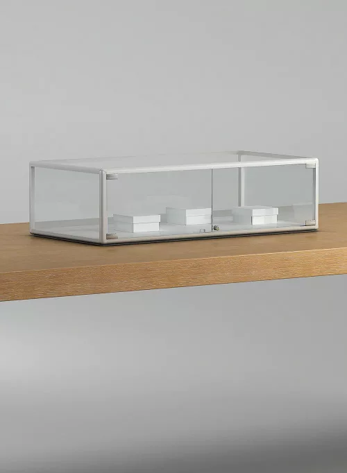 vitrine table - 1-tpva-blanc-poli