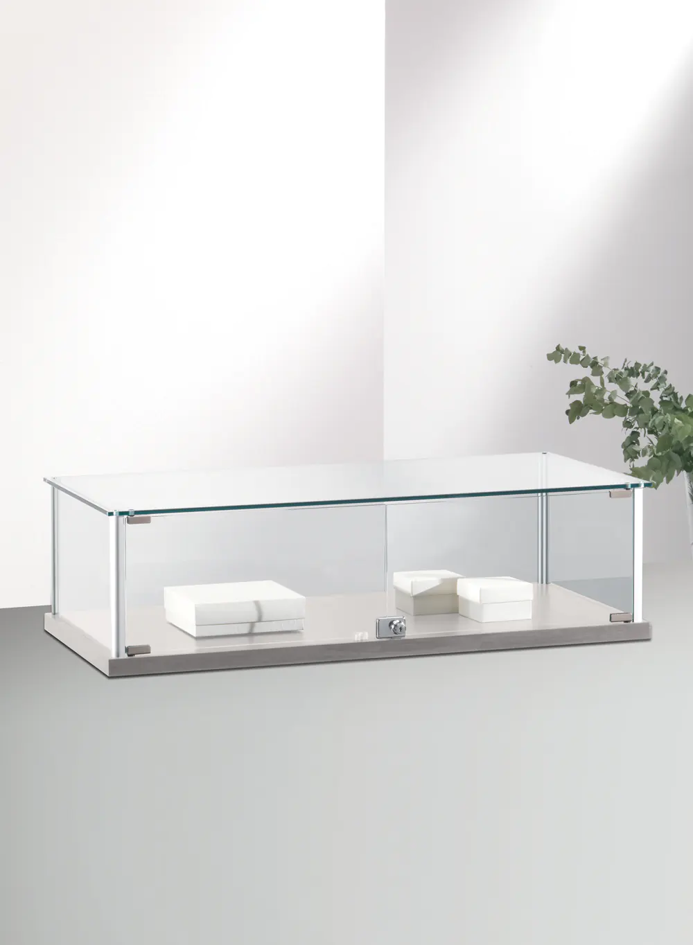 vitrine table - 4-tvva-gris-clair