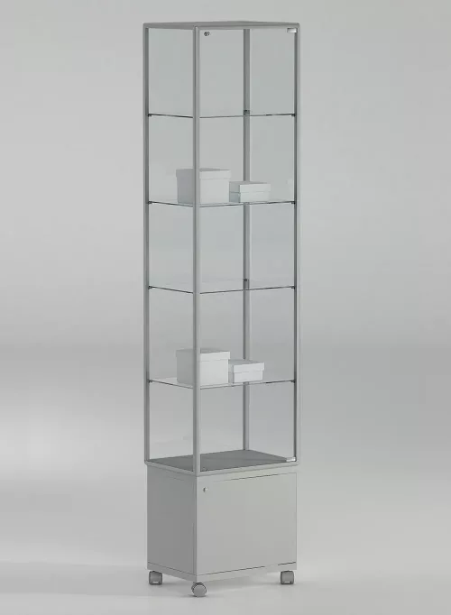 vitrine colonne - 51-mapva-gris-clair
