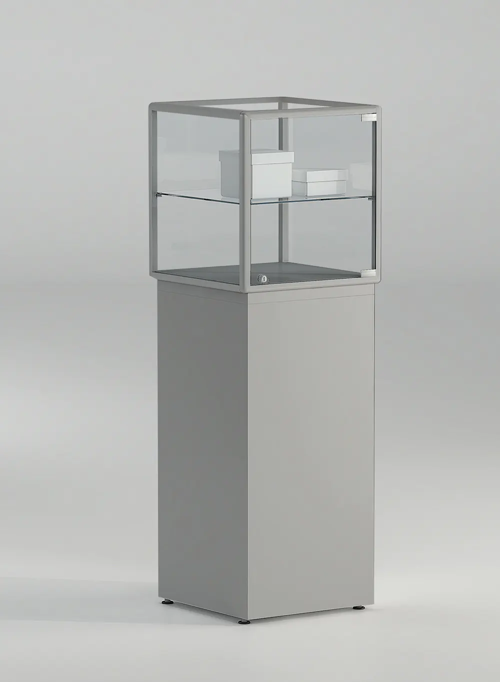 vitrine d'exposition - 6-plpva-gris-clair
