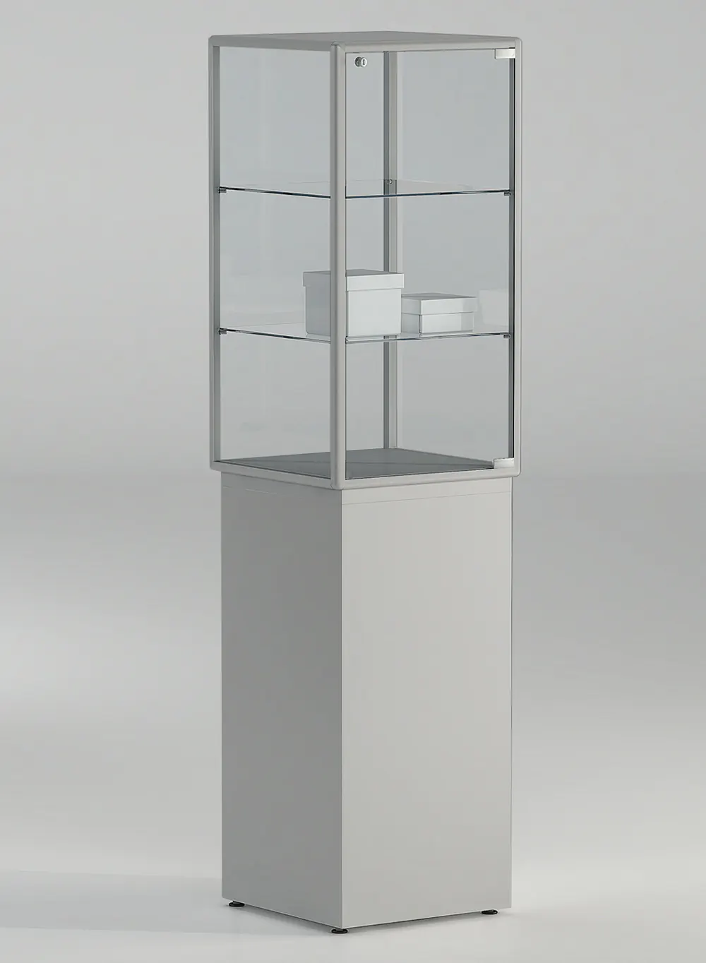 vitrine colonne - 7-plpva-gris-clair