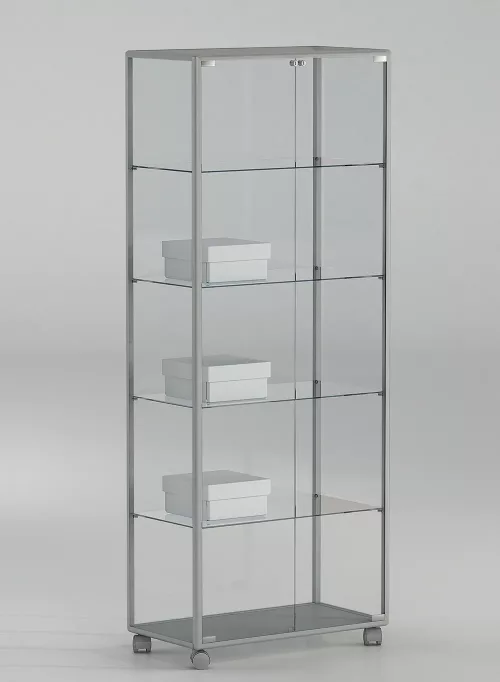 vitrine armoire - 71-18pva-gris-clair