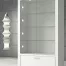 vitrine armoire - Q120VA-blanc-poli