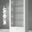 vitrine armoire - Q80VA-blanc-poli