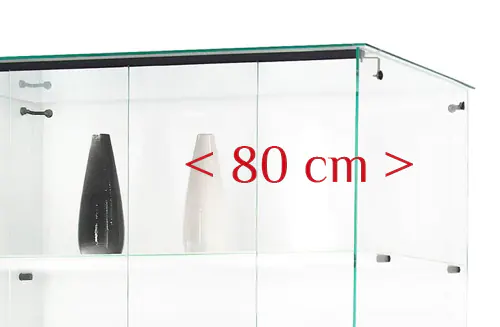 Clear Glass Largeur 80 cm
