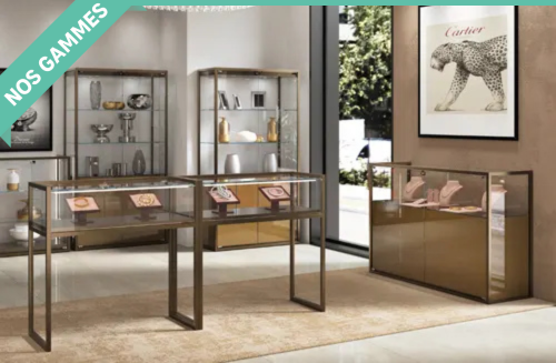 Vitrines Gold & black