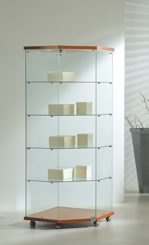 Vitrines Tout Verre d'angle